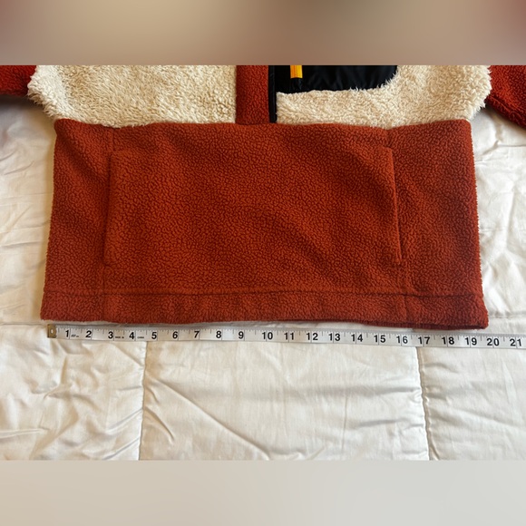 Columbia Lodge Sherpa Fleece Retro Outdoor Cozy Soft Pullover Sweatshirt Medium - Picture 16 of 16